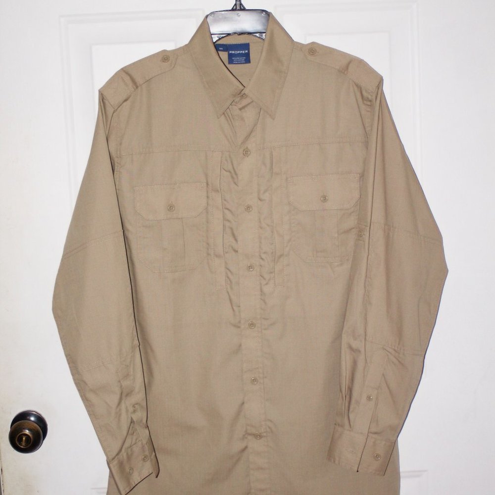 PROPPER L/S tactical shirt ripstop full zip NWOT S/L